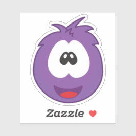 Gelukkige Paarse Snotter Sticker