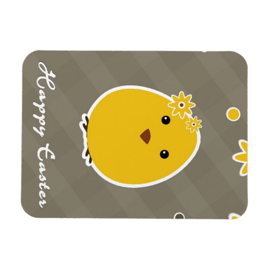  gelukkige paasachtergrond magneet (Horizontaal)