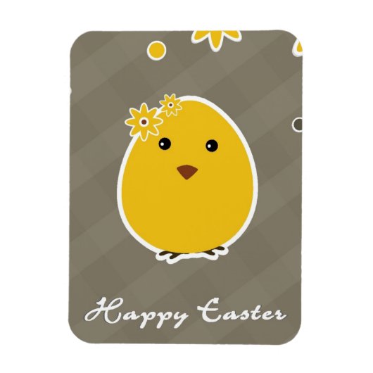  gelukkige paasachtergrond magneet (Verticaal)