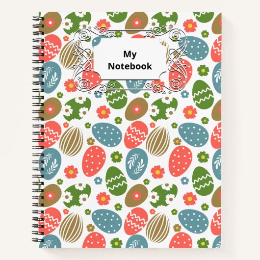  gelukkige paasbloei notitieboek (Voorkant)