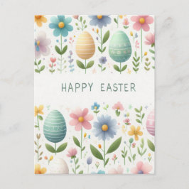 Gelukkige Paasbloemen Briefkaart