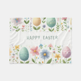 Gelukkige Paasbloemen Fleece Deken