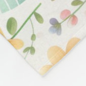 Gelukkige paasbloesems fleece deken (Hoek)