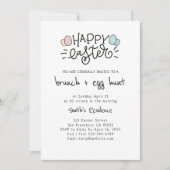 Gelukkige Paasbrunch en Eierjacht Kaart (Voorkant)