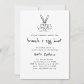 Gelukkige Paasbrunch en Eierjacht Kaart (Voorkant)