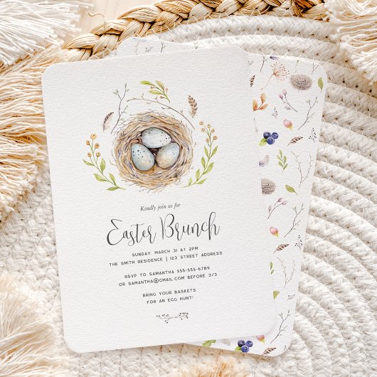 Gelukkige Paasbrunch Kaart