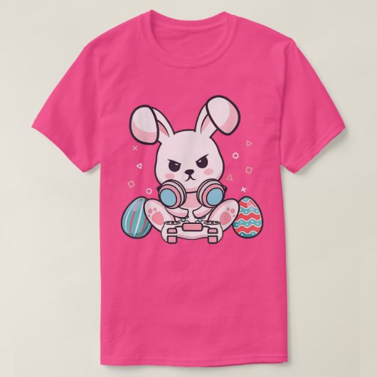 Gelukkige paasdag Bunny Egg Funny Boys Girls Kinde T-shirt (Design voorkant)