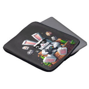 Gelukkige Paasdag Bunny Egg Video Gamer Paasdag Laptop Sleeve