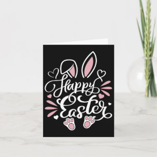 Gelukkige Paasdag Bunny Eggs Konijn Graphic Family Kaart
