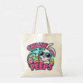 Gelukkige Paasdag chillen met mijn piepjes Tote Bag (Achterkant)