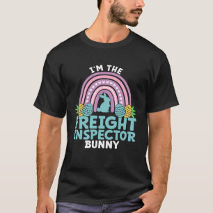 Gelukkige Paasdag Ik ben de Vrachtinspecteur Konij T-shirt