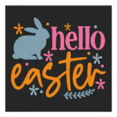 Gelukkige Paasdag - Paaseieren Jager Perfect Poster (Voorkant)