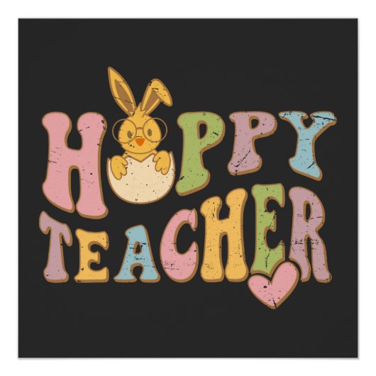 Gelukkige Paasdag - Pasen Eitjes Grappig Perfect Poster (Voorkant)