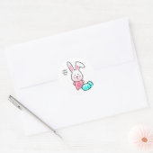 Gelukkige paasdag ronde sticker (Envelop)