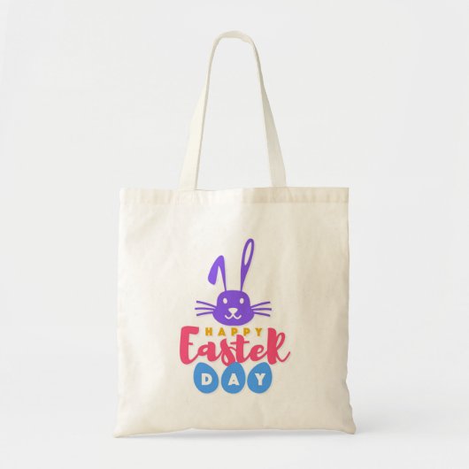 Gelukkige paasdag tote bag (Voorkant)