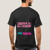 Gelukkige Paasdag - Vrolijke Pasen T-shirt (Achterkant)