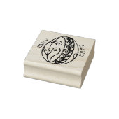 Gelukkige paasei tekening rubberstempel (Stempel)