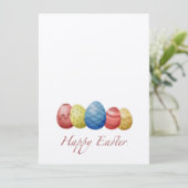 Gelukkige paaseieren feestdagenkaart (Staand voorkant)
