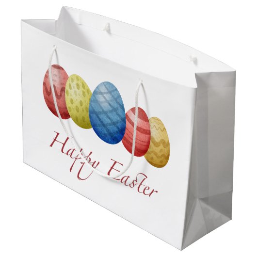 Gelukkige paaseieren groot cadeauzakje (Achterkant Gekanteld)