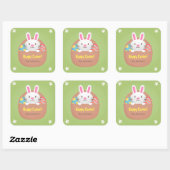 Gelukkige Paashaas en Eggs Party Decor Stickers (Vel)