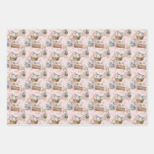 Gelukkige paashaas in een mand inpakpapier (Voorkant 2)