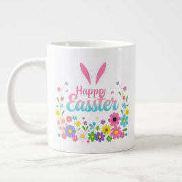 Gelukkige Paashaas Lente Paasei Pasen Grote Koffiekop