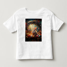 Gelukkige paashaas met paaseieren kinder shirts