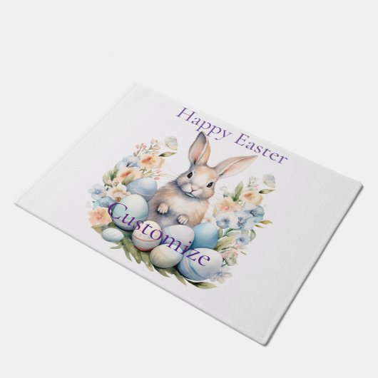 Gelukkige Paashaas Thunder_Cove Deurmat (Schuin)