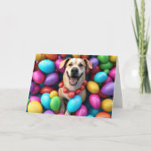 Gelukkige Paashond Feestdagen Kaart (Voorkant)