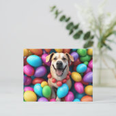 Gelukkige Paashond Feestdagenkaart (Staand voorkant)