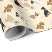 Gelukkige Paashonden Cadeaupapier (Rol Hoek)