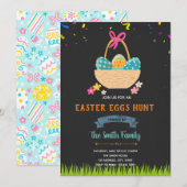 Gelukkige paasjekaart kaart (Voorkant / Achterkant)