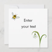 Gelukkige Paaskip en lentebloemen Kaart (Achterkant)