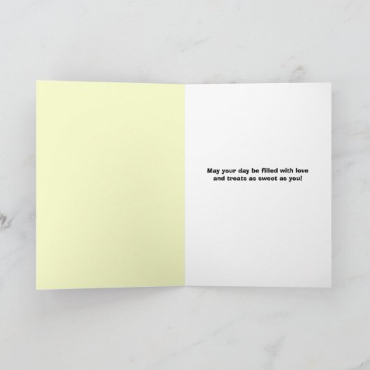 Gelukkige Paaskleindochter Schattigee Labrador Pup Feestdagen Kaart (Binnen)