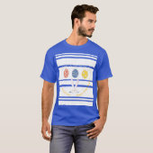 Gelukkige Paaslente Vakantie schattige konijneneie T-shirt (Voorkant volledig)
