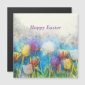 Gelukkige paasmooie tulpen (Voorkant / Achterkant)