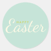 Gelukkige paasmuntenvelopzegel ronde sticker (Voorkant)