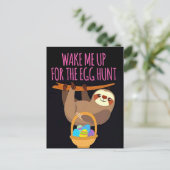 Gelukkige paassleuf feestdagenkaart (Staand voorkant)