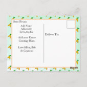 Gelukkige paaswensen gepersonaliseerd briefkaart (Achterkant)