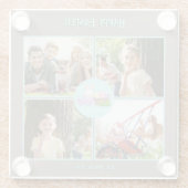 Gelukkige paaswensen glazen onderzetter (Achterkant)