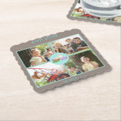 Gelukkige paaswensen kartonnen onderzetters (Gebogen)