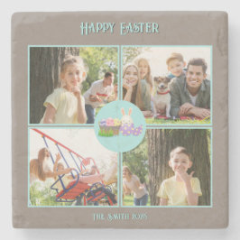 Gelukkige paaswensen stenen onderzetter