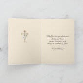 Gelukkige Paaszegeningen Gebed Maagd Maria Vintage Feestdagen Kaart (Binnen)