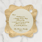 Gelukkige Paaszondag Zegeningen | Hij is opgestaan Bedankjes Labels (Achterkant)