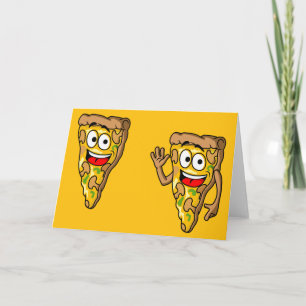 Gelukkige Paddenstoel Pizzaplakken Kaart