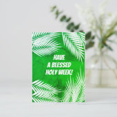 Gelukkige Palmzondag en Gezegende Heilige Week Feestdagenkaart (Staand voorkant)