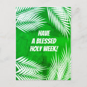 Gelukkige Palmzondag en Gezegende Heilige Week Feestdagenkaart (Voorkant)