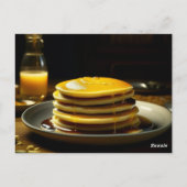 Gelukkige Pannenkoekendag of Schrove dinsdag Briefkaart (Achterkant)