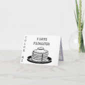 Gelukkige Pannenkoekendag of Schrove dinsdag Kaart (Achterkant)