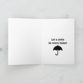 Gelukkige Paraplu Dag 10 Februari Kaart (Binnen)